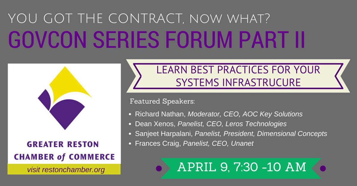 GovCon Series Forum: You Got The Contract! Now What? Part II