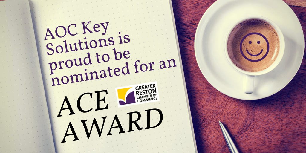 aoc key solutions nominated for 2017 Reston Chamber ACE award