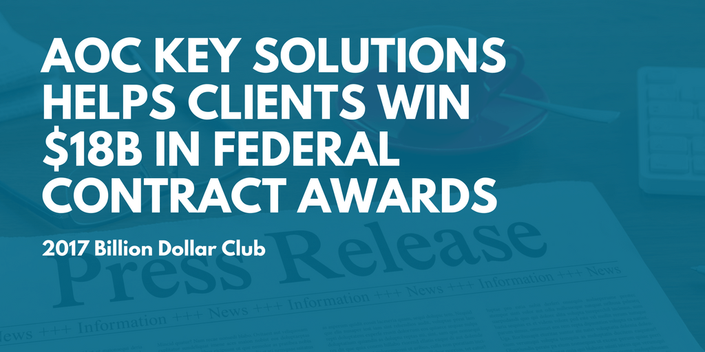AOC Key Solutions Helps Clients Win $18B in Government Contract Awards