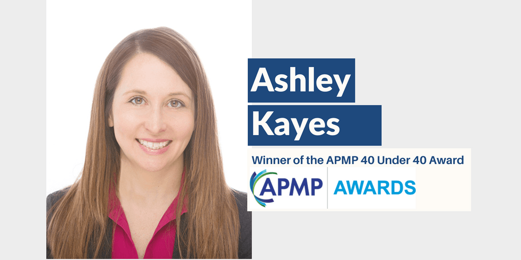 Ashley Kayes APMP 40 Under 40 Award Winner Post