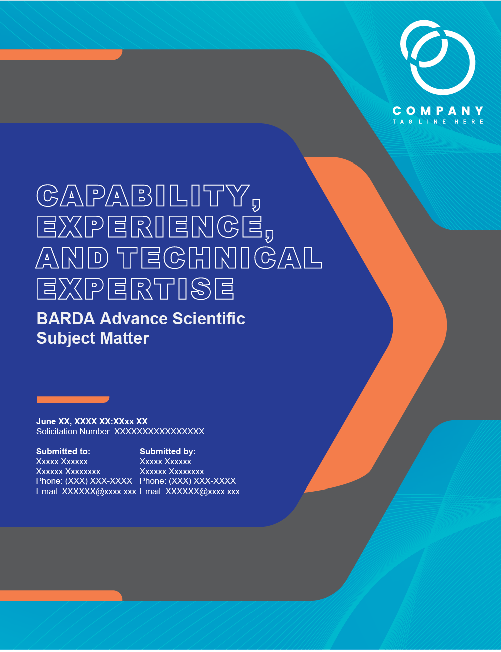 Capabilities BARDA Blue Proposal Cover