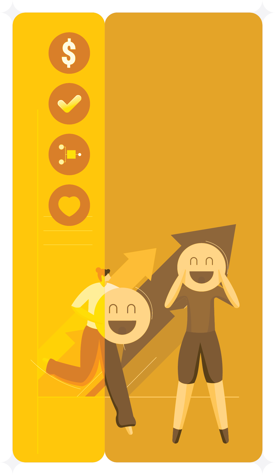Benefits to Working with KSI yellow benefits to working with KSI graphic